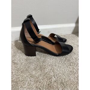 Vionic Zinfandel Heel Black Leather Women’s US 7 Comfy Comfortable New Without t